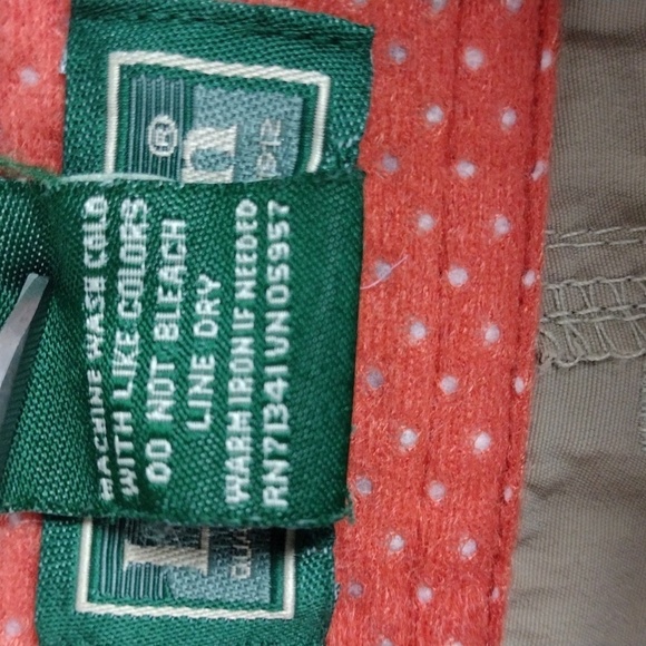 L.L. Bean Khaki Nylon Mid Rise Zip Away Short Pant Combo Straight Leg Cargo Pant - Picture 7 of 13